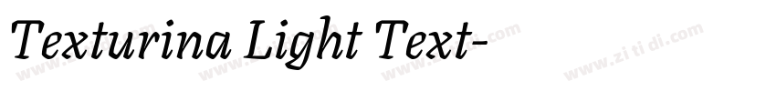 Texturina Light Text字体转换